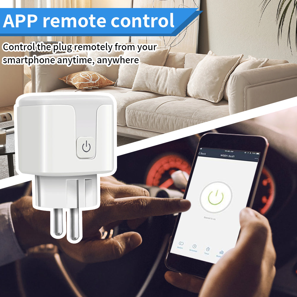 AUBESS Tuya WIFI Smart Socket 16A |Electricity Statistics