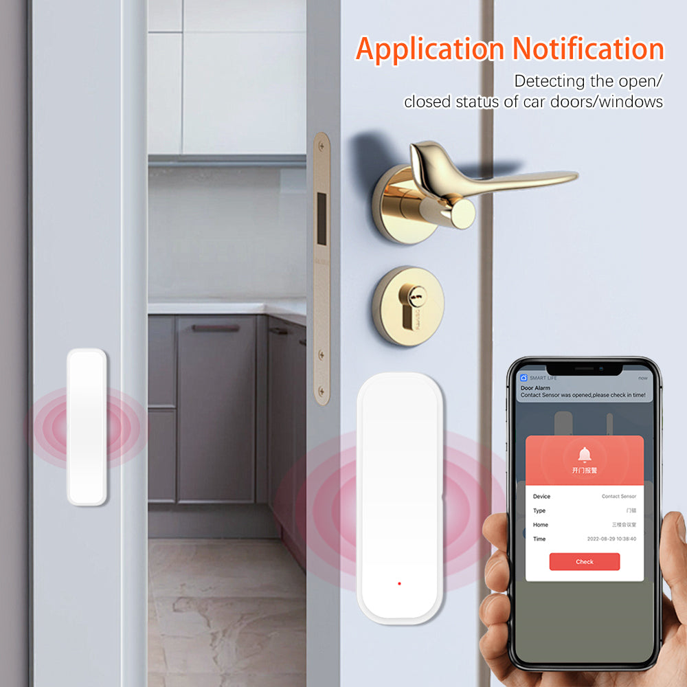 AUBESS Tuya Smart ZigBee Door Sensor Window Sensor|Real-time Remote Monitoring