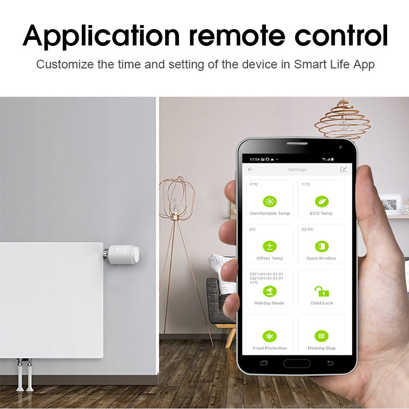 Tuya ZIGBEE Smart Radiator Valve Thermostat | Voice Control