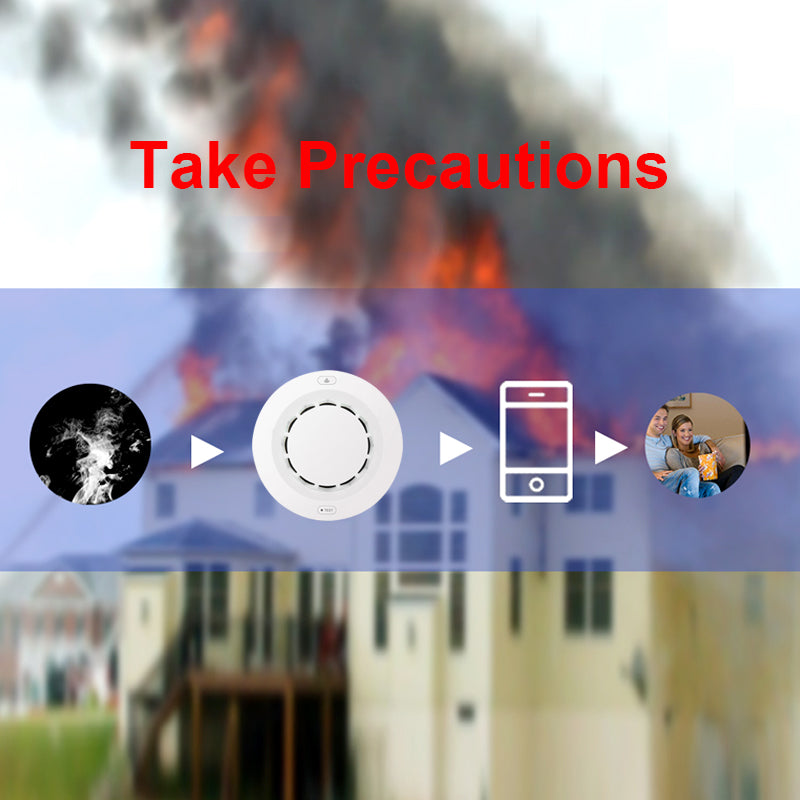 AUBESS Tuya Smart Wifi Smoke Sensor| Alarm Sensor