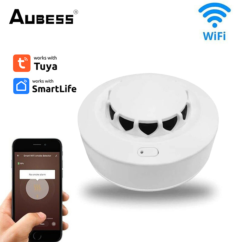 AUBESS Tuya Smart Wifi Smoke Sensor| Alarm Sensor