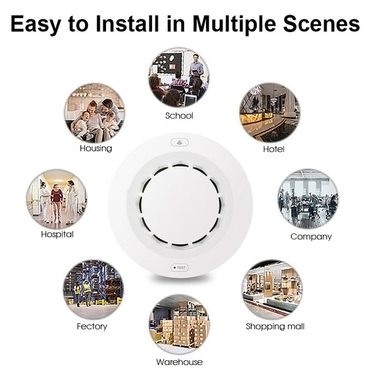 AUBESS Tuya Smart Wifi Smoke Sensor| Alarm Sensor