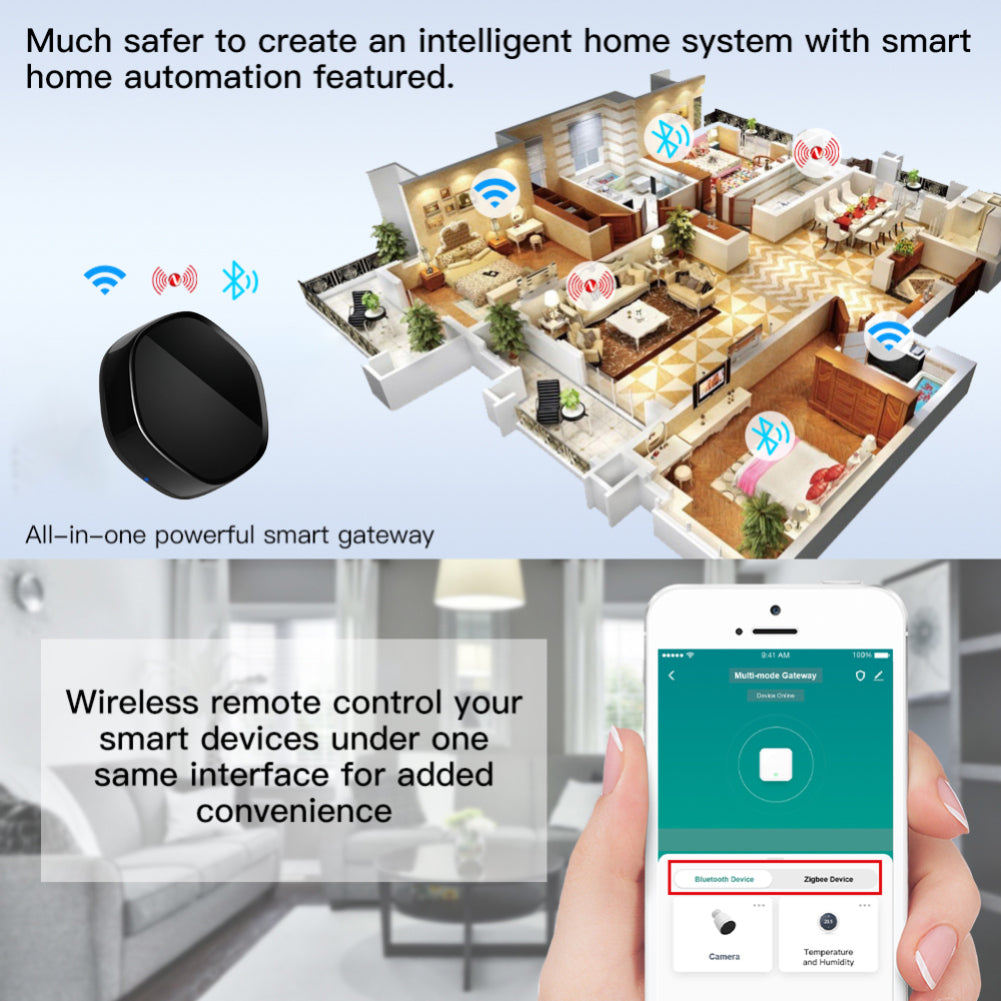 AUBESS Zigbee Multi-mode Gateway + IR Universal Remote Control