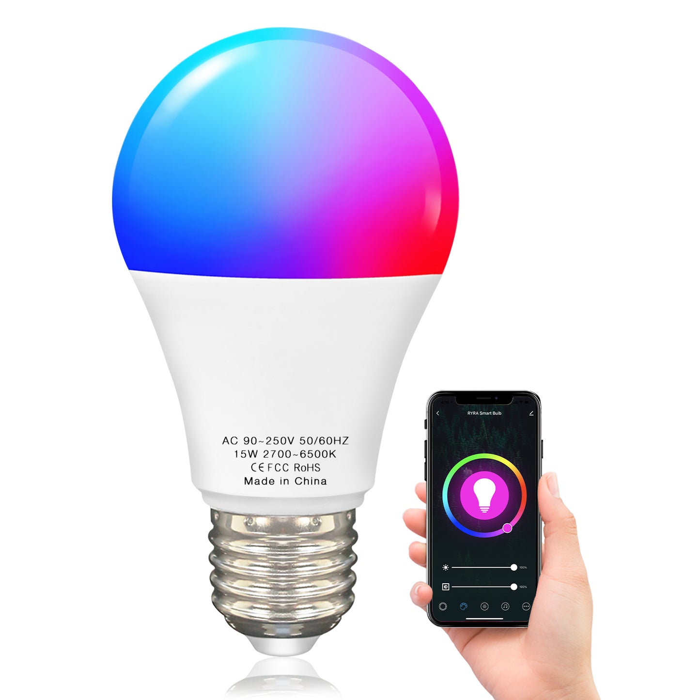 Aubess Tuya wifi Smart Bulb 9W | Adjustable Brightness