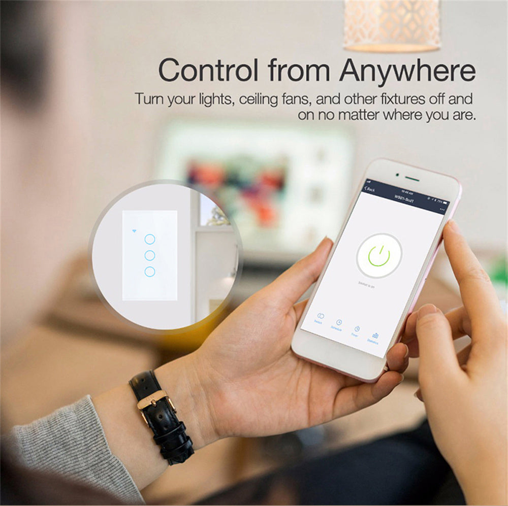 Tuya wifi 4 gang smart panel switch Single zero fire general use