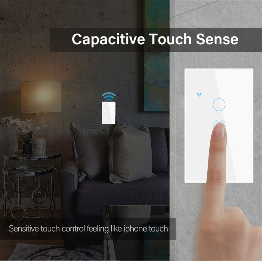 Tuya wifi 4 gang smart panel switch Single zero fire general use