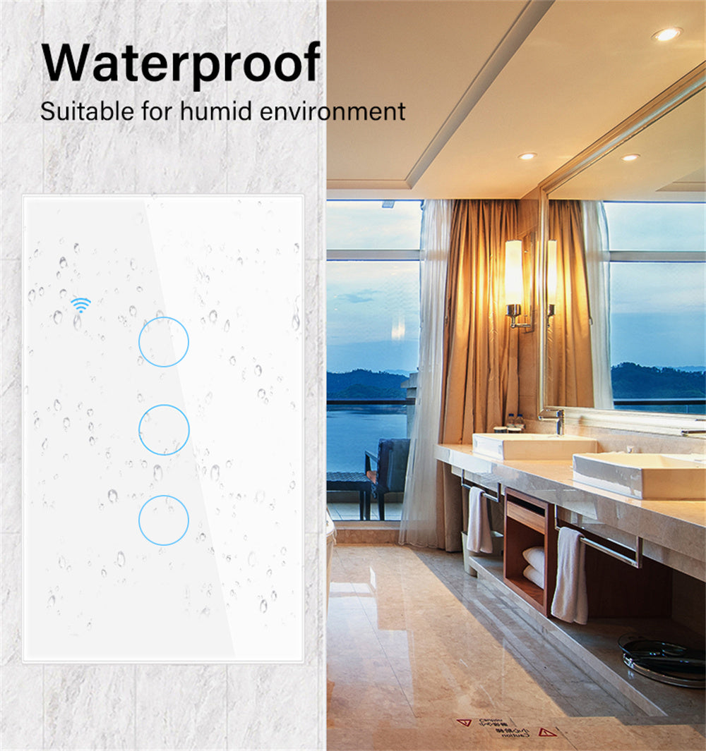 Tuya wifi 4 gang smart panel switch Single zero fire general use