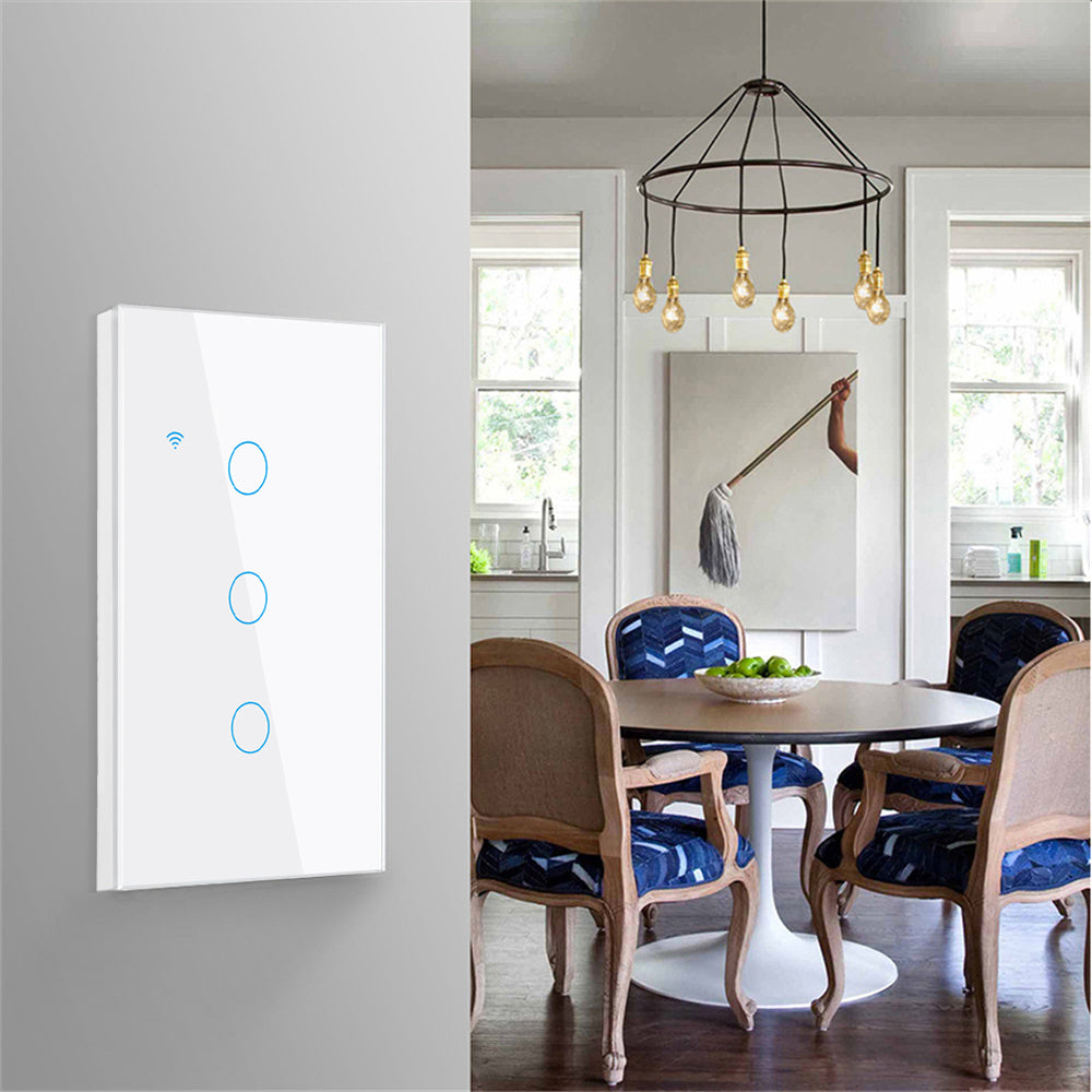 Tuya wifi 4 gang smart panel switch Single zero fire general use