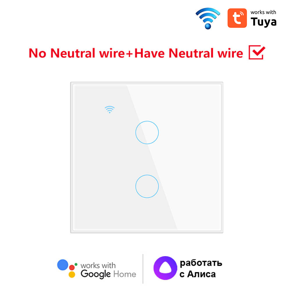 Aubess Tuya Wifi Smart Panel Switch | Single Zero Fire General Use | EU