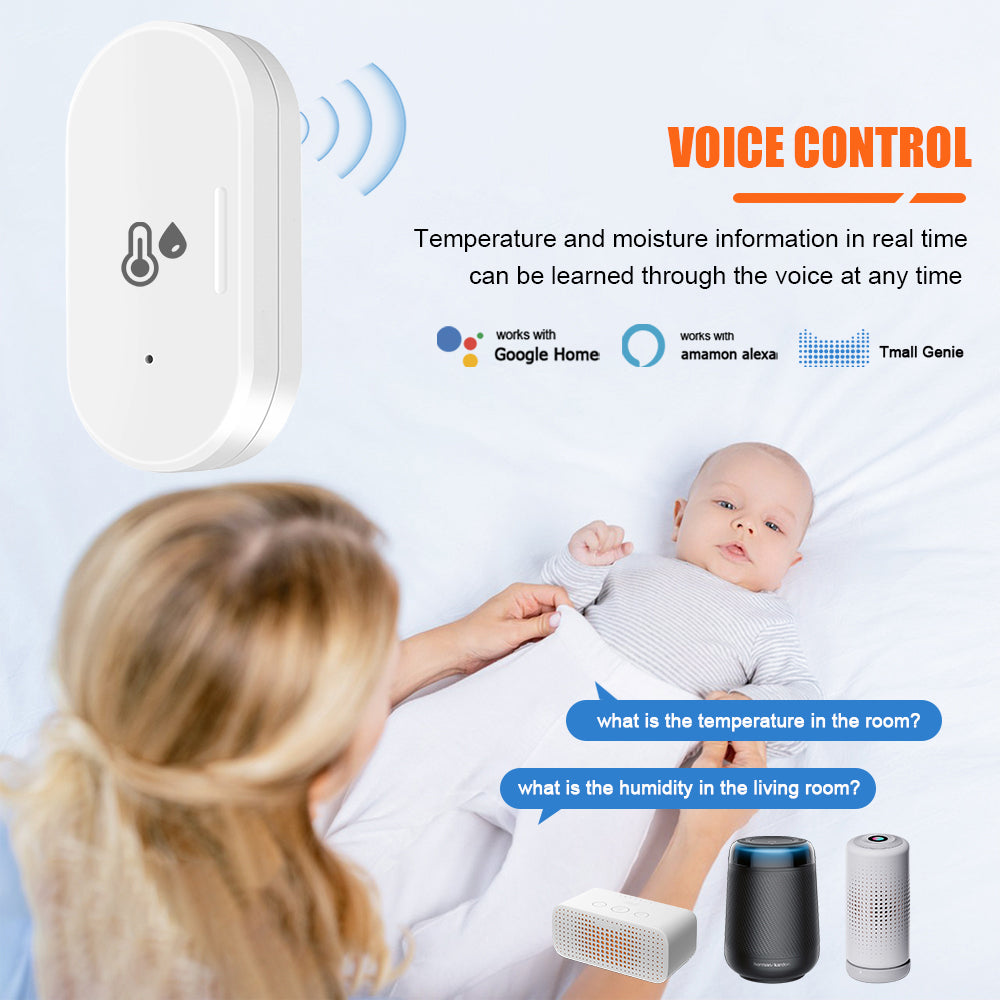 AUBESS Tuya Smart WiFi/ZigBee Temperature And Humidity Sensor|New mini