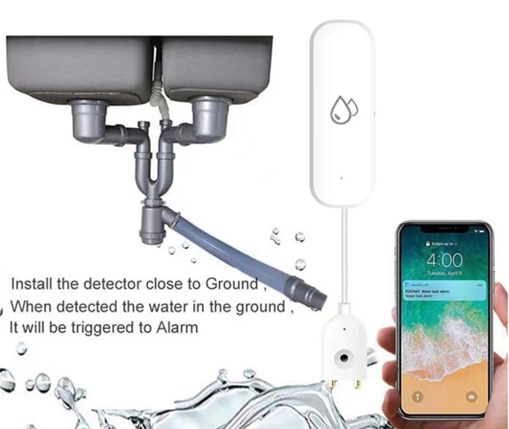 AUBESS Tuya WiFi Water Sensor | Water Leakage Alarm