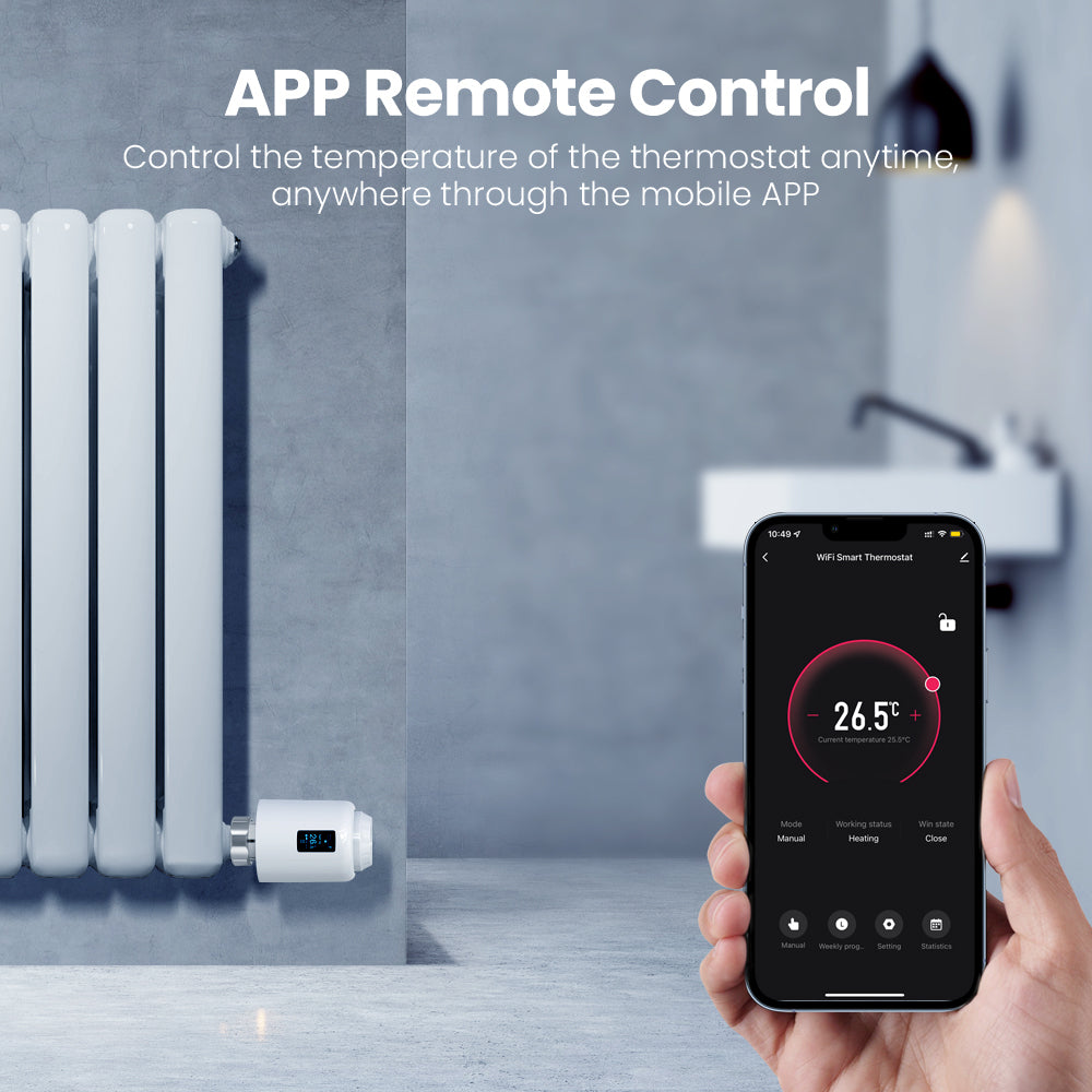 Aubess Tuya Smart Life WiFi/ZigBee TRV602 Smart Thermostat