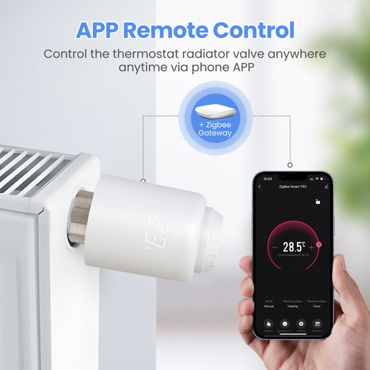Aubess Tuya TRV60 WiFi / ZigBee Thermostat | Various Adapters