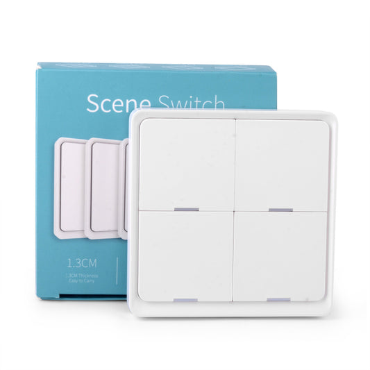 AUBESS Tuya ZigBee White Scene Button Switch|Set Automation