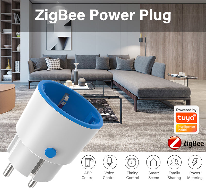 AUBESS Tuya Zigbee 16A Smart Plug|Power Monitor|ES