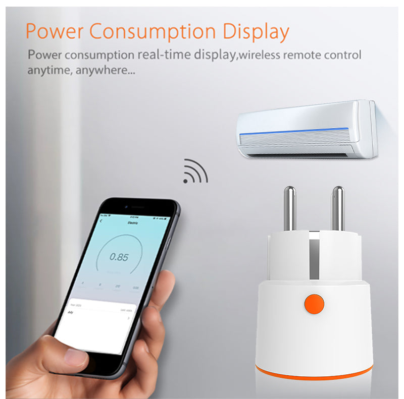 AUBESS Tuya Zigbee 16A Smart Plug|Power Monitor|ES
