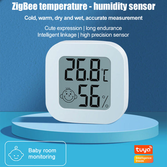 AUBESS Tuya ZigBee Temperature & Humidity Sensor for Smart Home Automation Remote Control Support Alexa