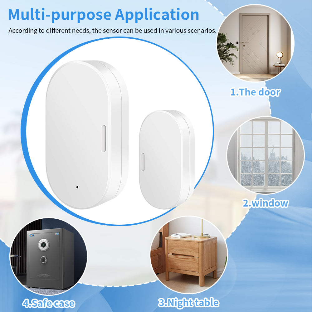 AUBESS TUYA Zigbee Smart Door Sensor|Real-time Remote Monitoring