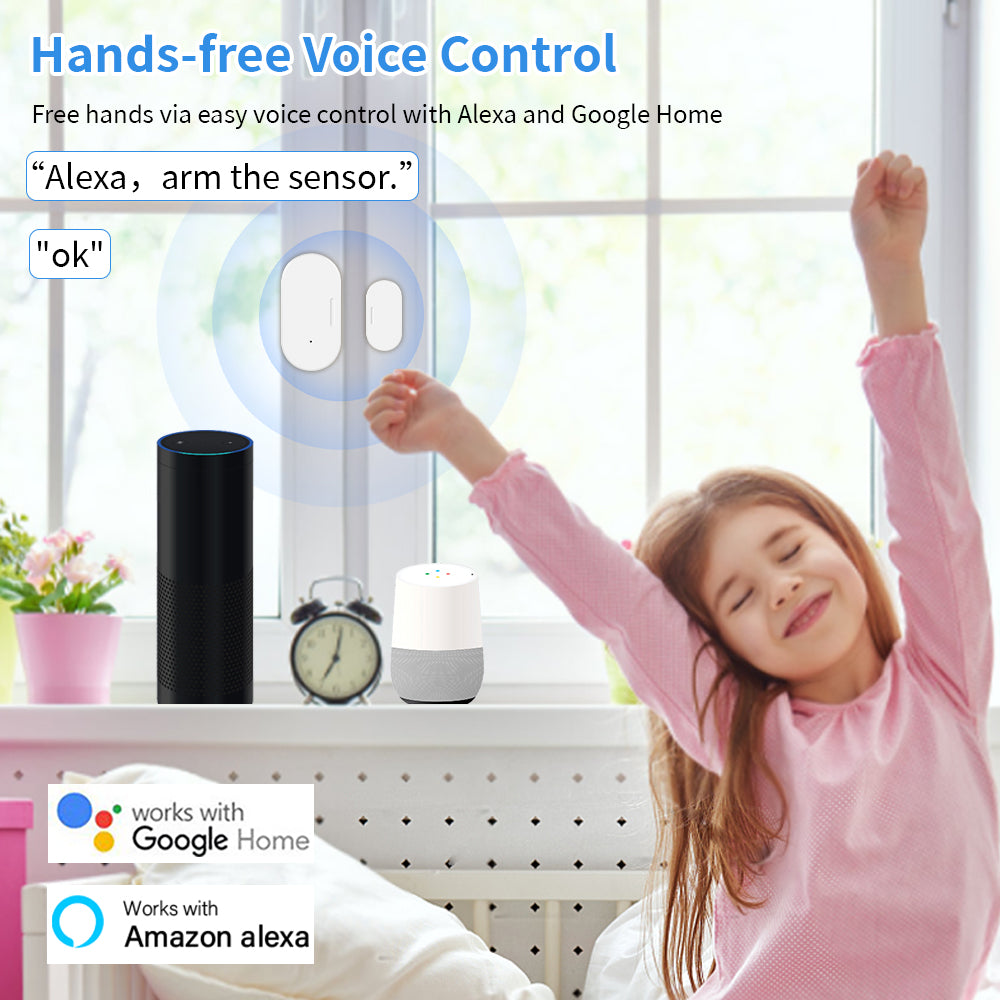 AUBESS TUYA Zigbee Smart Door Sensor|Real-time Remote Monitoring