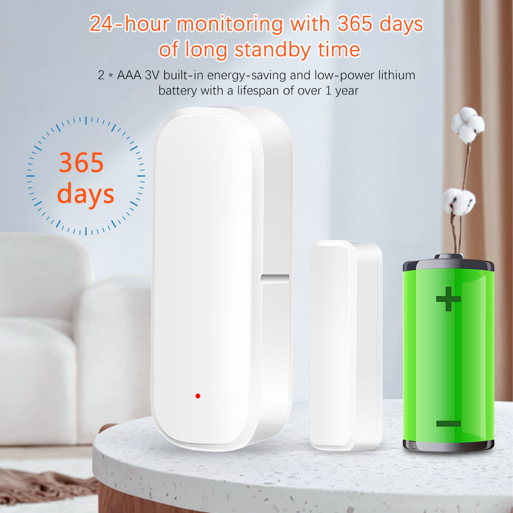 AUBESS Tuya Smart ZigBee Door Sensor Window Sensor|Real-time Remote Monitoring