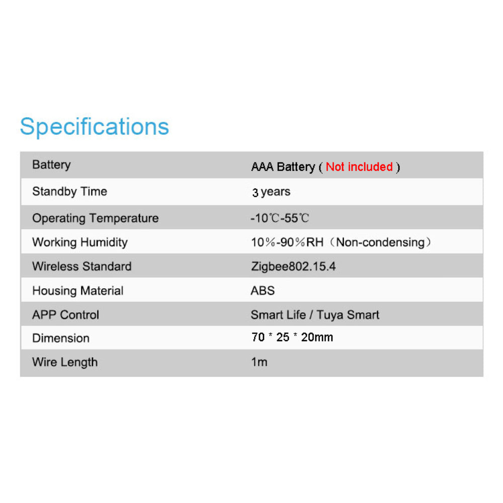 Aubess Tuya ZigBee Water Leak Alarm | Water Leakage Alarm