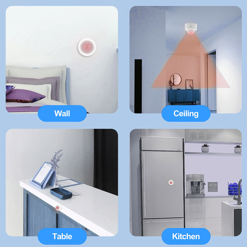 AUBESS Tuya ZigBee Human Body Mobile Infrared Sensor |Voice Control |Security