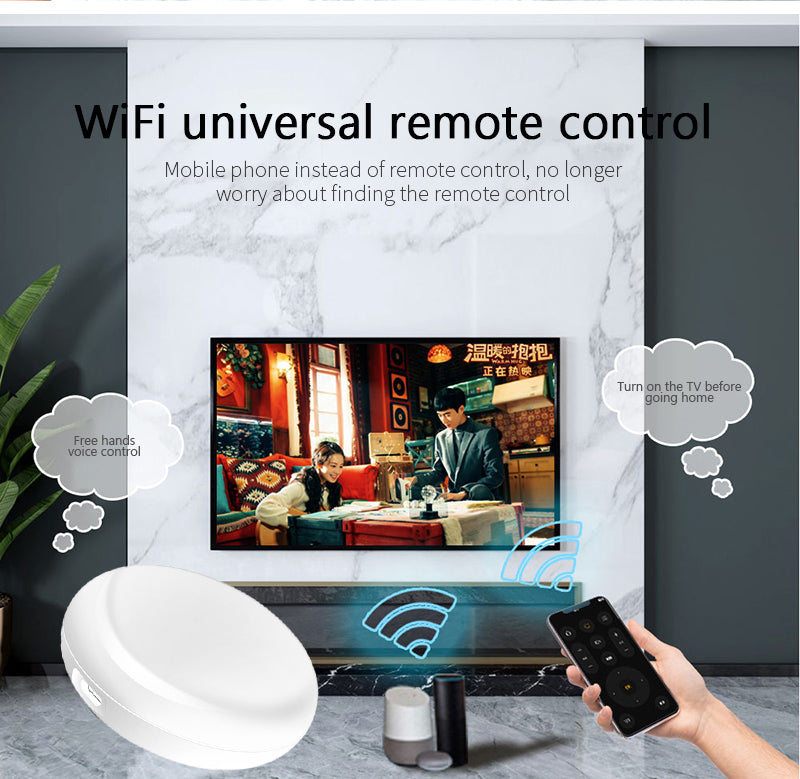 Aubess Tuya Wifi Bluetooth White Universal Remote Control | Voice Control