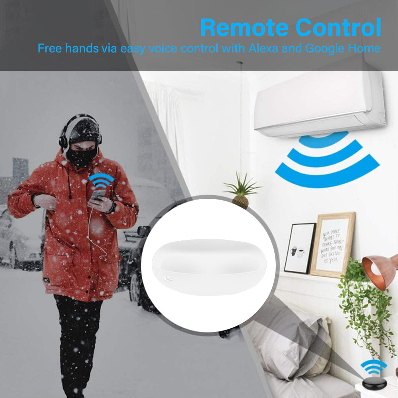 Aubess Tuya Wifi Bluetooth White Universal Remote Control | Voice Control