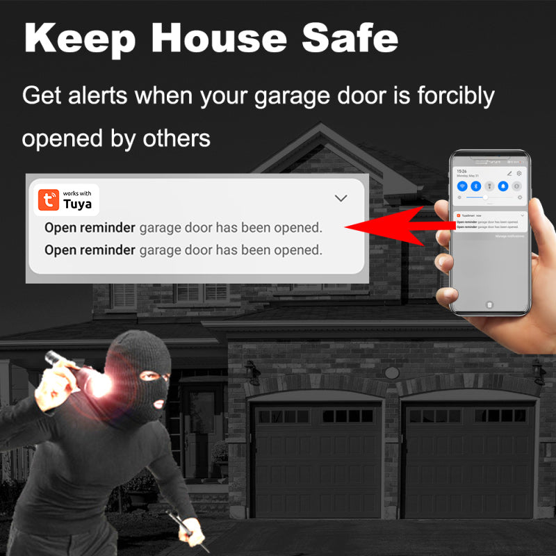 AUBESS Tuya Wifi Garage Door Switch |Intelligent And Convenient