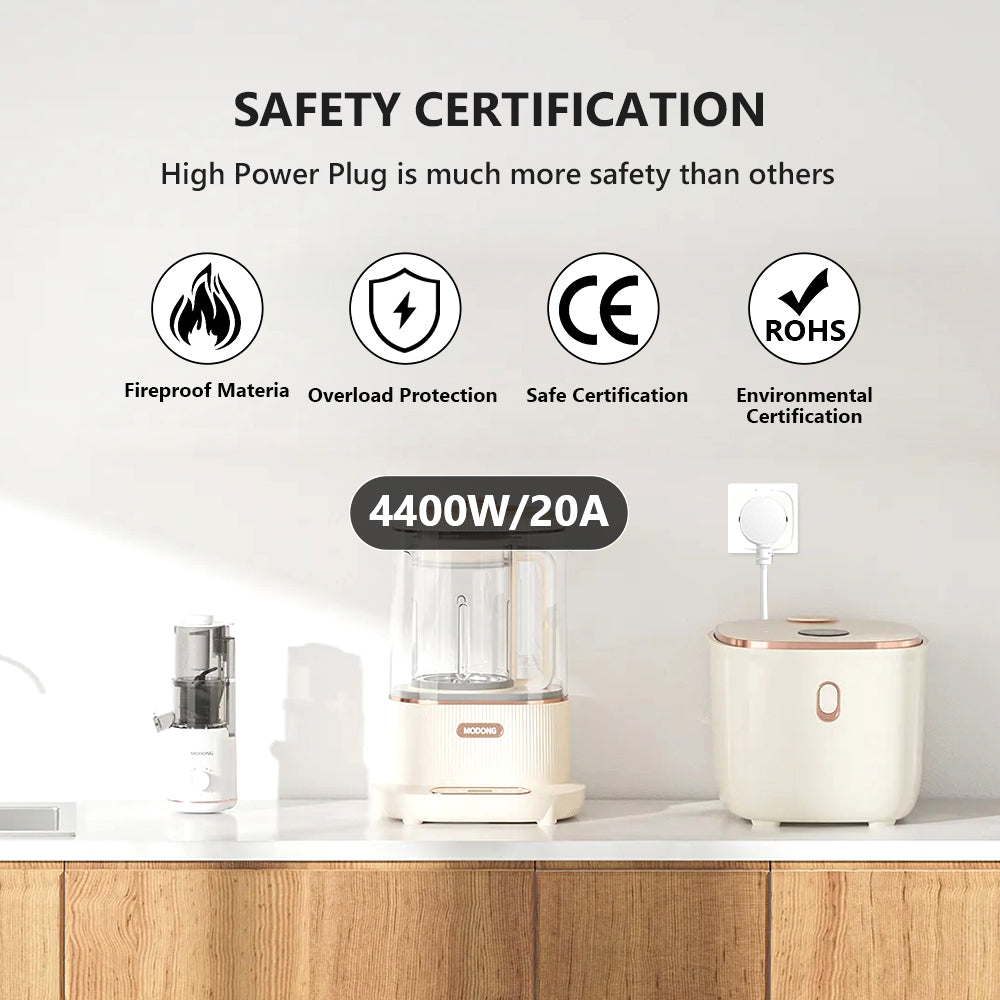 AUBESS Tuya WIFI Smart Socket 20A|Electricity Statistics