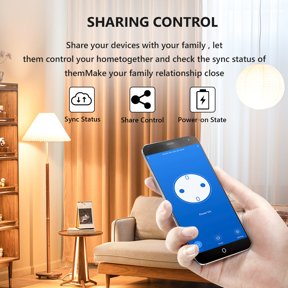 AUBESS Tuya WIFI Smart Socket 20A|Electricity Statistics