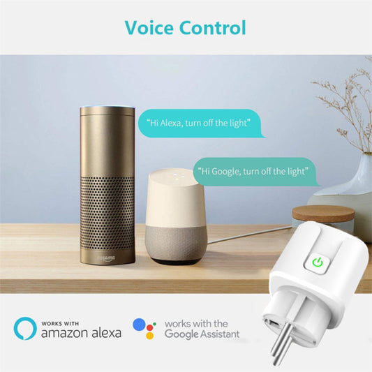 AUBESS Tuya WIFI Smart Socket 20A Work with Alexa Google Home Yandex