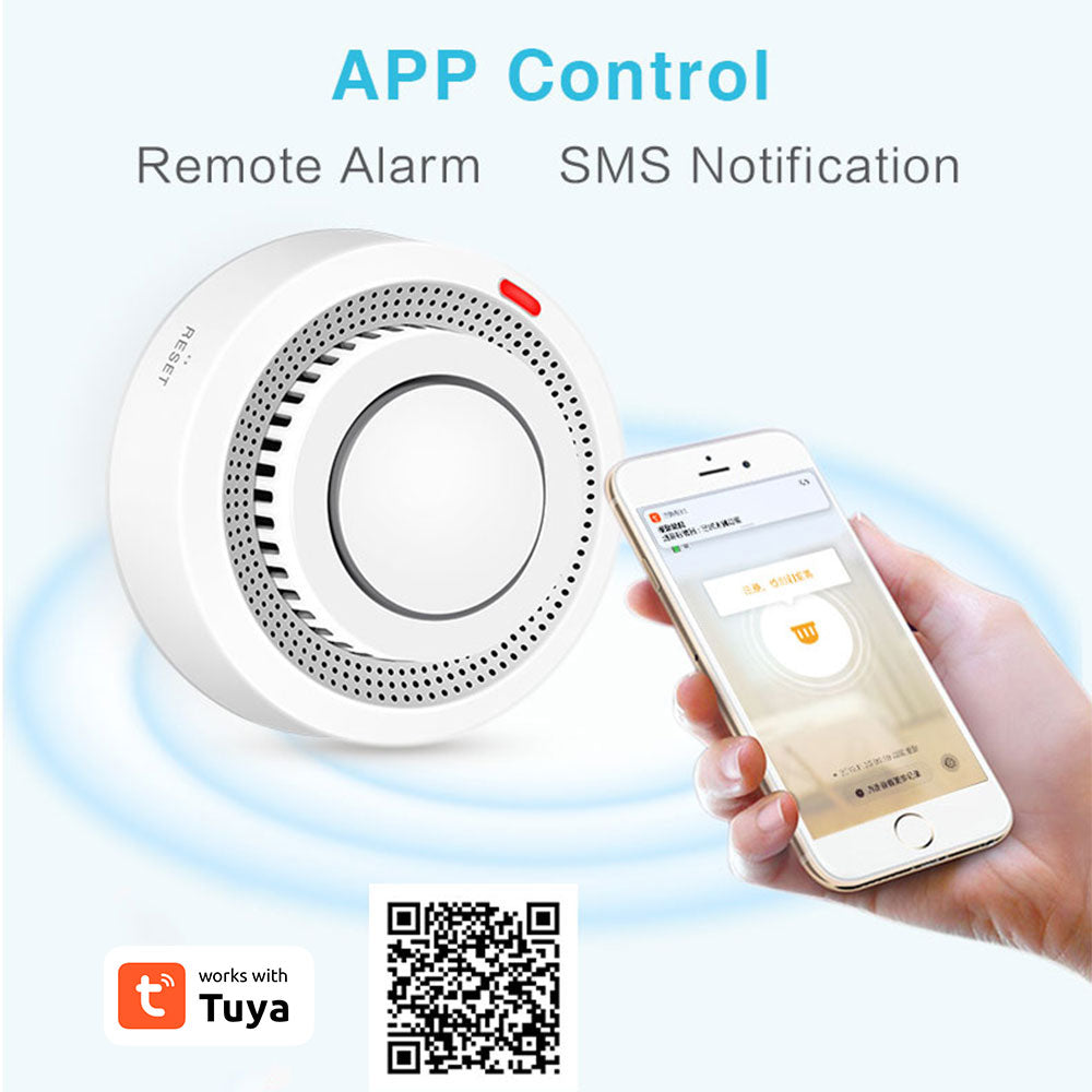 AUBESS Tuya Zigbee Smoke Detector |Smart Fire Alarm Progressive |Sound Photoelectric