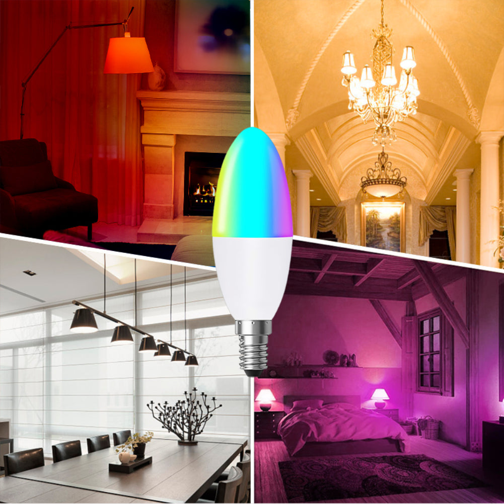 Aubess Tuya WiFi/Zigbee Smart Candle Light 5W E14 | Voice Control