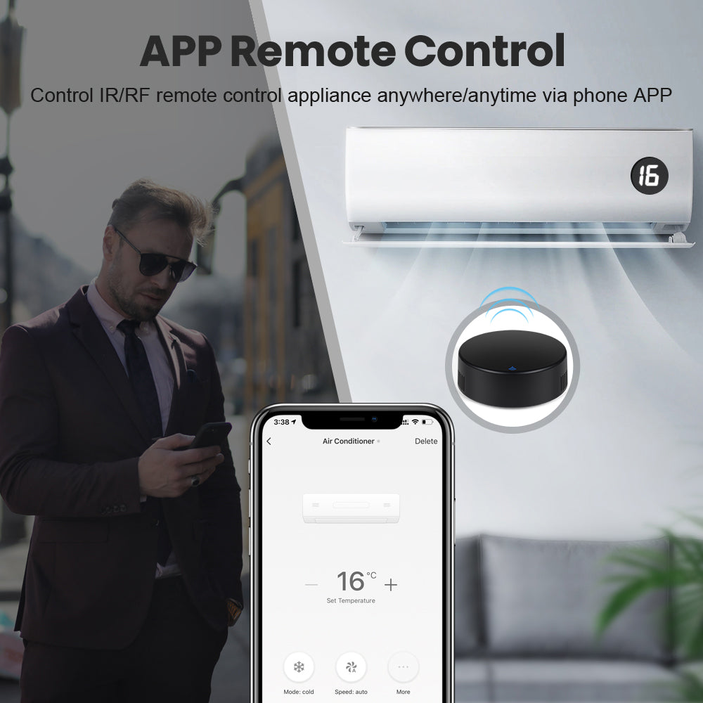 AUBESS Tuya WiFi IR+RF Universal Remote Control | APP Control