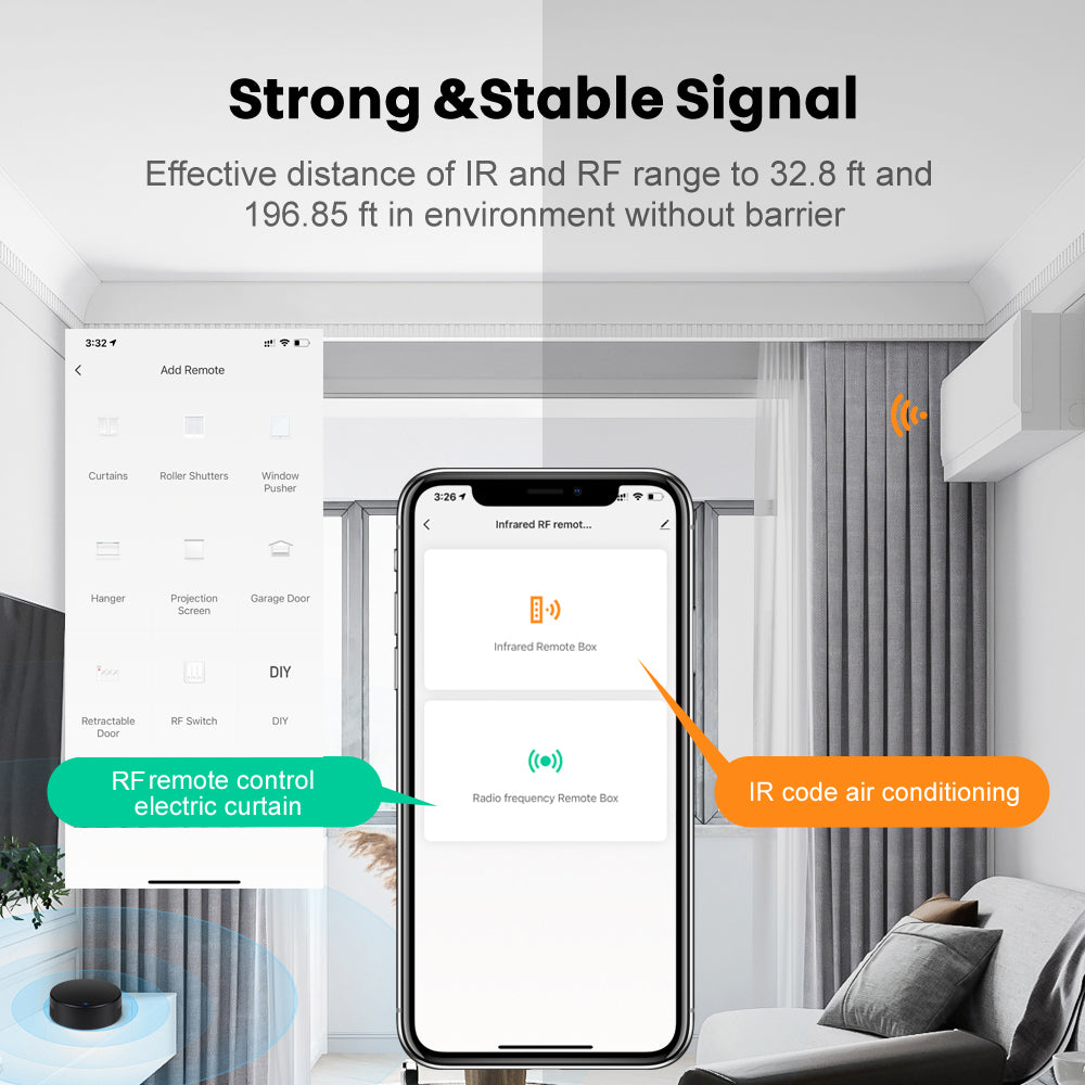AUBESS Tuya WiFi IR+RF Universal Remote Control | APP Control