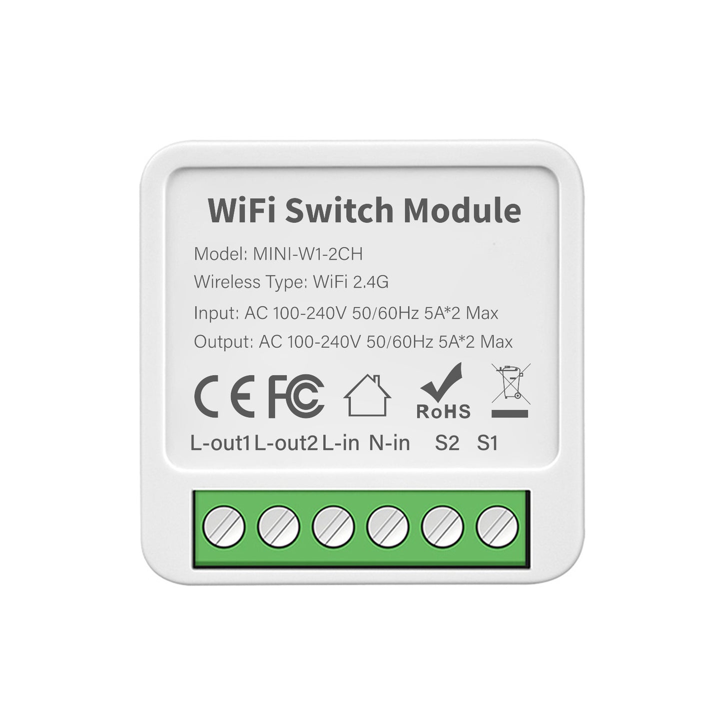 AUBESS WiFi 2 Gang Smart Mini Switch |Smart Home