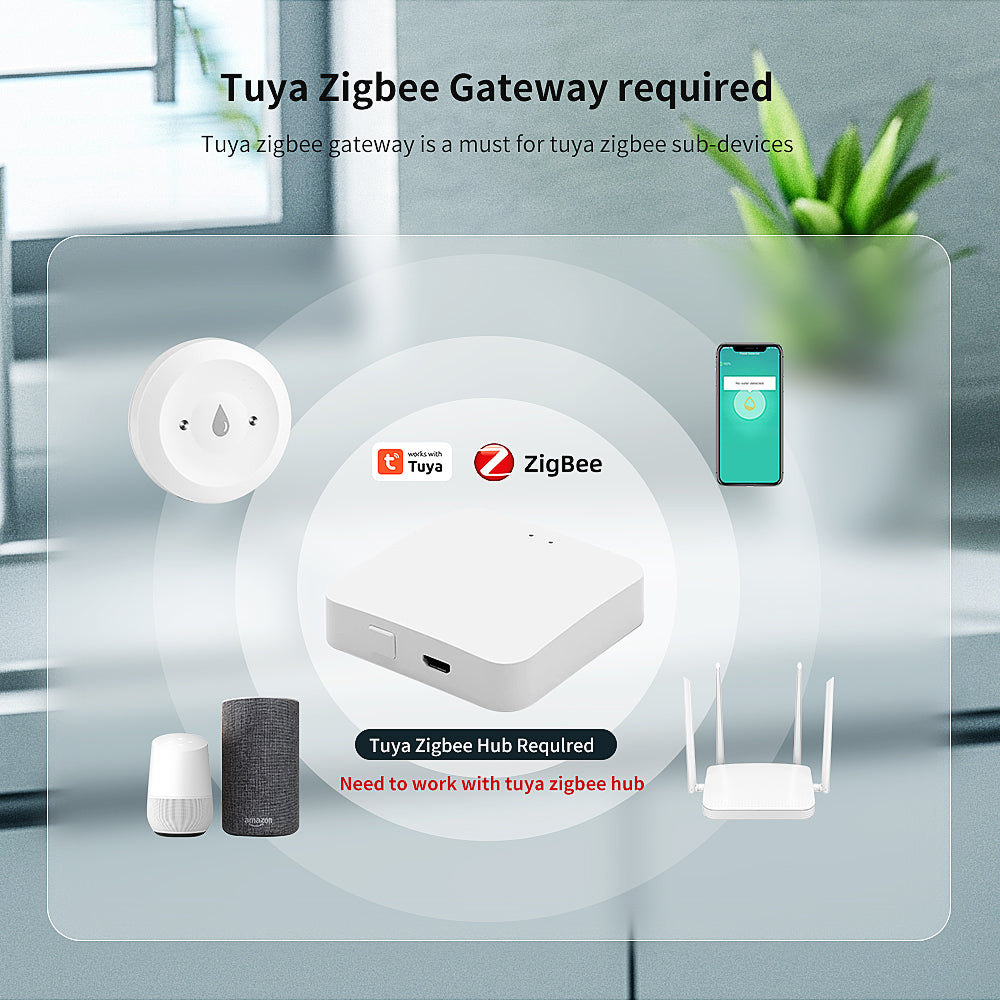 AUBESS Tuya Zigbee Smart Water Sensor | Real-time Detection