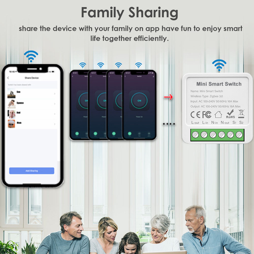 AUBESS Tuya ZigBee Smart DIY Switch 16A |Voice Control
