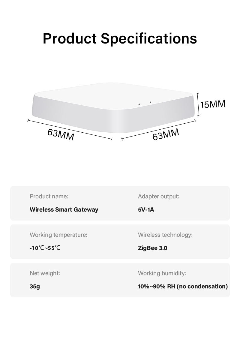 AUBESS TUYA Zigbee3.0 Gateway|Wide Compatibility