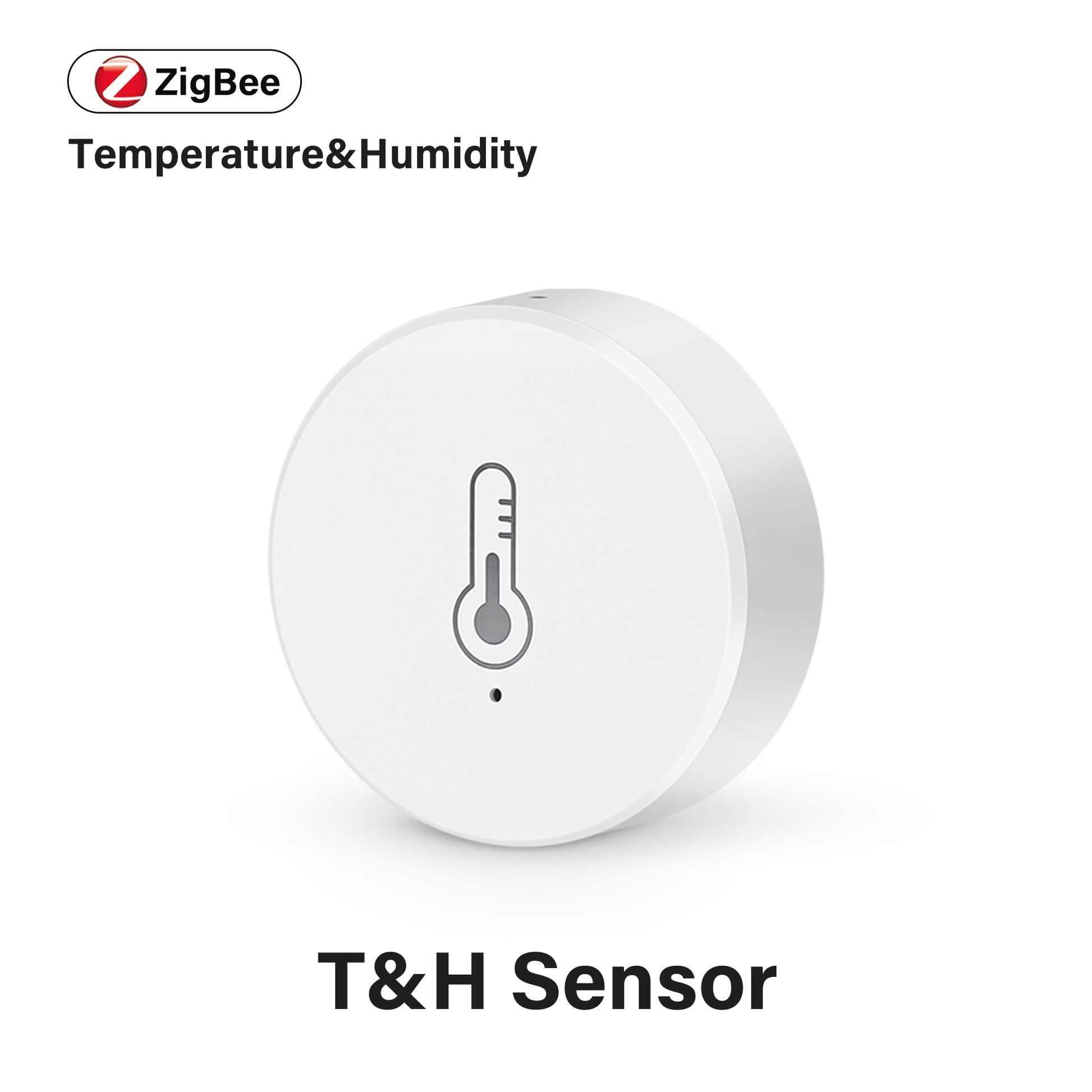 AUBESS Tuya Mini Zigbee Temperature &Humidity Sensor Work with  Alexa  and Google Home