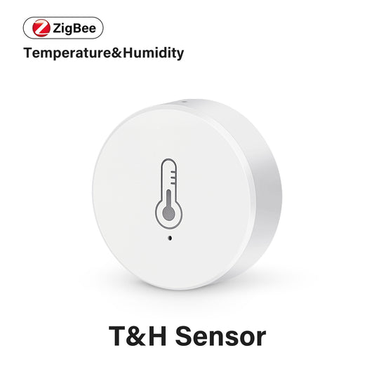 AUBESS Tuya Mini Zigbee Temperature &Humidity Sensor Work with Amazon Alexa and Google Home