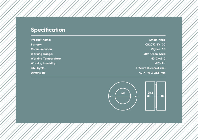 AUBESS Smart Knob Zigbee Smart Scene Botton Dimmable