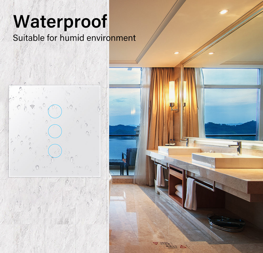 AUBESS TUYA WIFI Smart  1 / 2 / 3 / 4gang Switch | Zero fire | EU