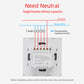 AUBESS TUYA WIFI Smart  1 / 2 / 3 / 4gang Switch | Zero fire | EU