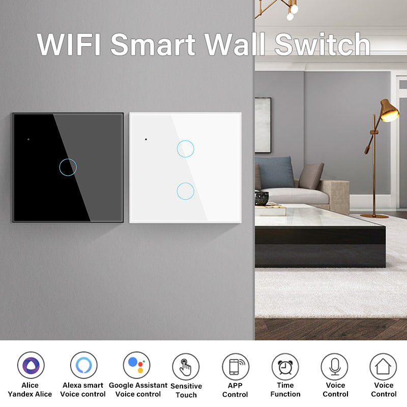 AUBESS TUYA WIFI Smart  1 / 2 / 3 / 4gang Switch | Zero fire | EU