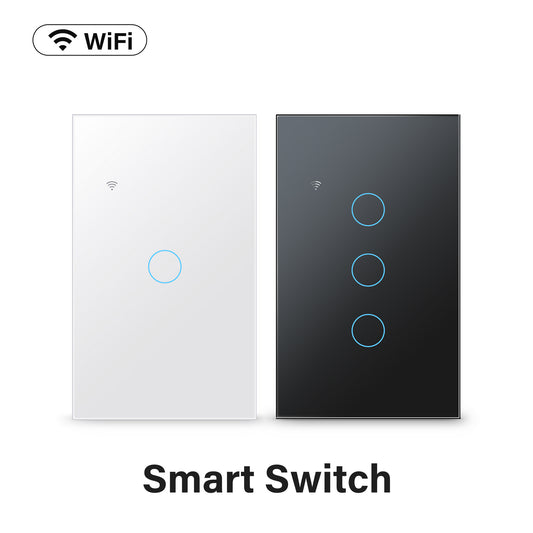AUBESS TUYA WIFI Smart 1 / 2 / 3 / 4gang Switch | Zero Fire Requires A Neutral Line | US