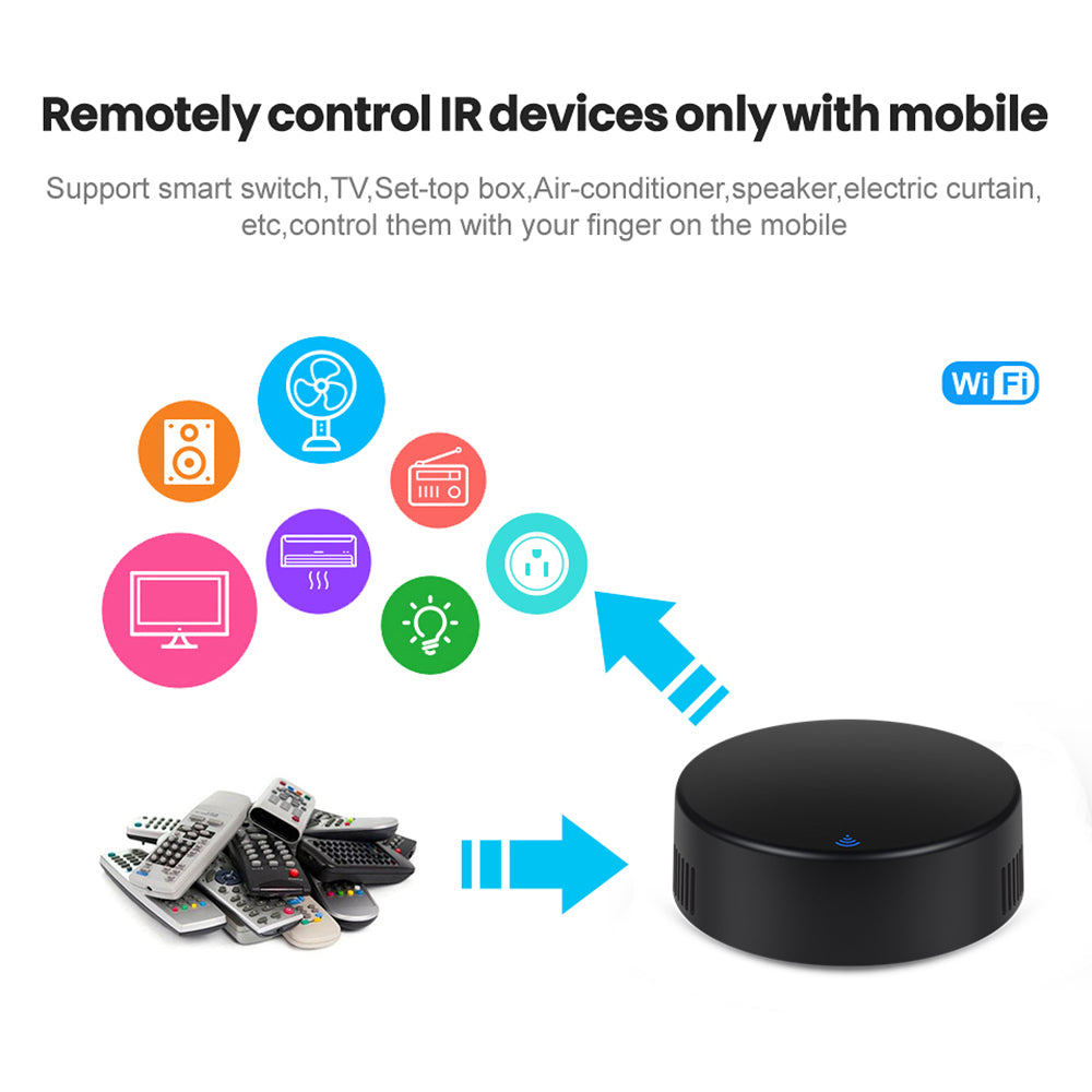 AUBESS WiFi IR Remote Controller with Temperature&Humidity Sensor Work With Alexa and Google Home